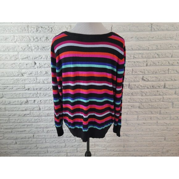 Worthington Womens Sweater 3X Plus Long Sleeve Pullover Cotton Blend STR20E - Picture 4 of 7